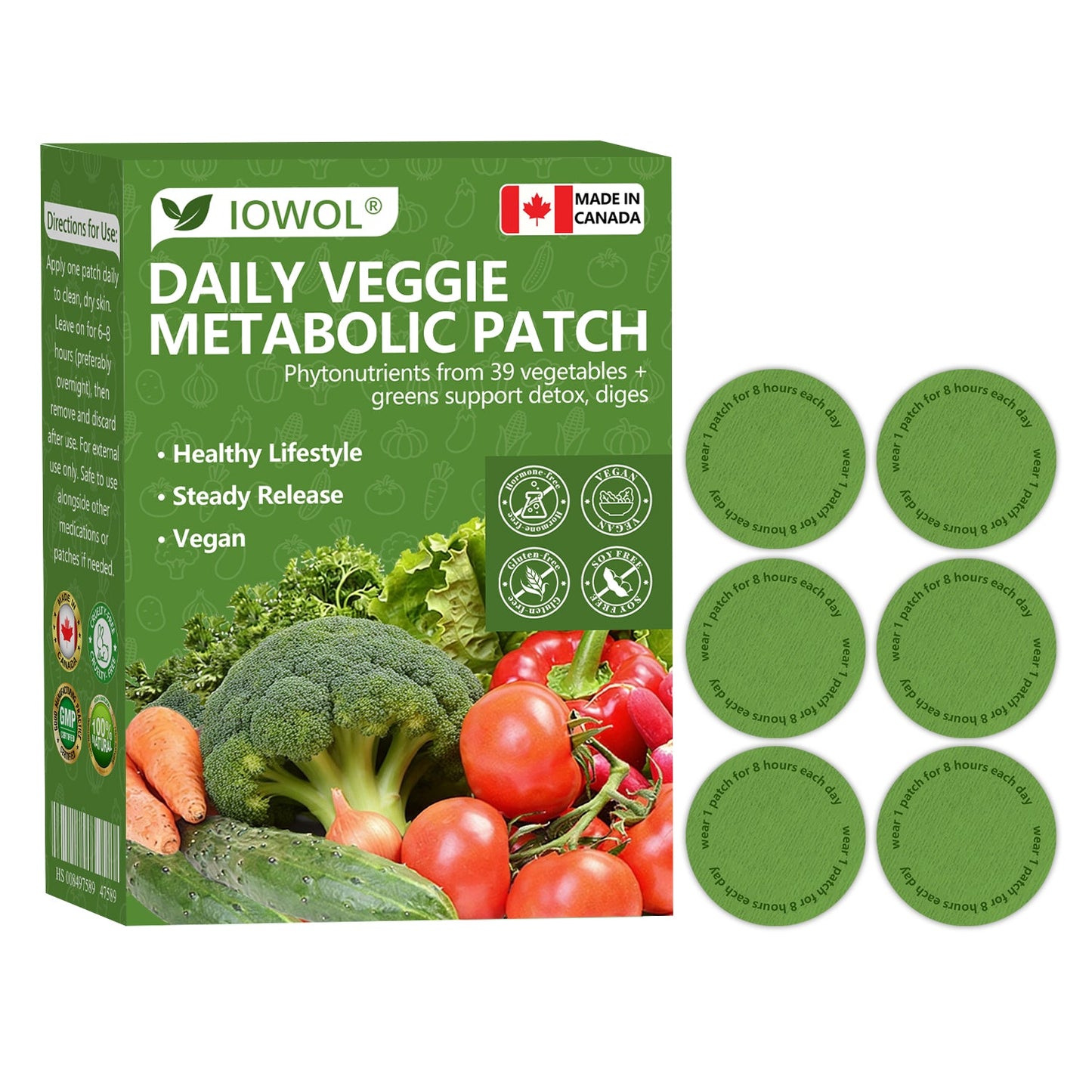 50%🥦𝐎𝐟𝐟𝐢𝐜𝐢𝐚𝐥 𝐒𝐭𝐨𝐫𝐞 | 𝐈𝐎𝐖𝐎𝐋® 𝐃𝐚𝐢𝐥𝐲 𝐕𝐞𝐠𝐞𝐭𝐚𝐛𝐥𝐞 𝐌𝐞𝐭𝐚𝐛𝐨𝐥𝐢𝐜 𝐏𝐚𝐭𝐜𝐡 𝐮𝐬𝐞𝐬 𝐨𝐫𝐠𝐚𝐧𝐢𝐜 𝐯𝐞𝐠𝐞𝐭𝐚𝐛𝐥𝐞 𝐞𝐱𝐭𝐫𝐚𝐜𝐭𝐬 𝐚𝐧𝐝 𝐩𝐡𝐲𝐭𝐨𝐧𝐮𝐭𝐫𝐢𝐞𝐧𝐭𝐬 𝐟𝐫𝐨𝐦 𝟑𝟗 𝐯𝐞𝐠𝐞𝐭𝐚𝐛𝐥𝐞𝐬 + 𝐠𝐫𝐞𝐞𝐧𝐬 𝐭𝐨 𝐬𝐮𝐩𝐩𝐨𝐫𝐭 𝐝𝐞𝐭𝐨𝐱, 𝐝𝐢𝐠𝐞𝐬𝐭𝐢𝐨𝐧 & 𝐦𝐞𝐭𝐚𝐛𝐨𝐥𝐢𝐜 𝐫𝐞𝐬𝐞𝐭, 𝐚𝐧𝐝 𝐛𝐨𝐨𝐬𝐭 𝐞𝐧𝐞𝐫𝐠𝐲 𝐟𝐨𝐫 𝐚𝐥𝐥-𝐝𝐚𝐲 𝐰𝐞𝐥𝐥𝐧𝐞𝐬𝐬.